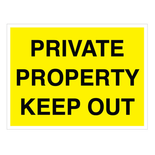 Private Property Keep Out Sign (20166V)